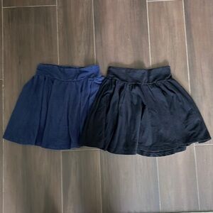 Splendid Girls Cotton Twirl Skirt Navy and Black